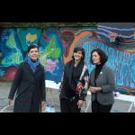 Mural by Women, Mitochondrial Wall, opening & picnic